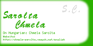 sarolta chmela business card